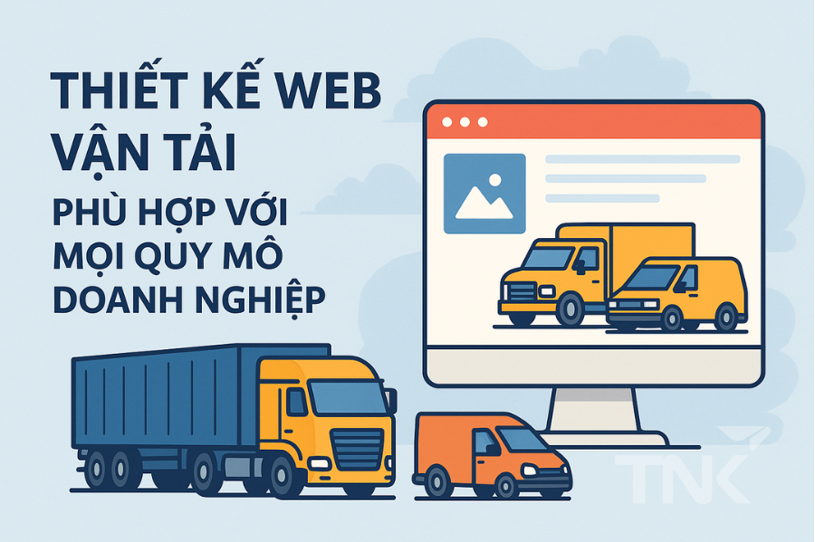 Dịch vụ hỗ trợ thiết kế web vận tải phù hợp với mọi quy mô doanh nghiệp