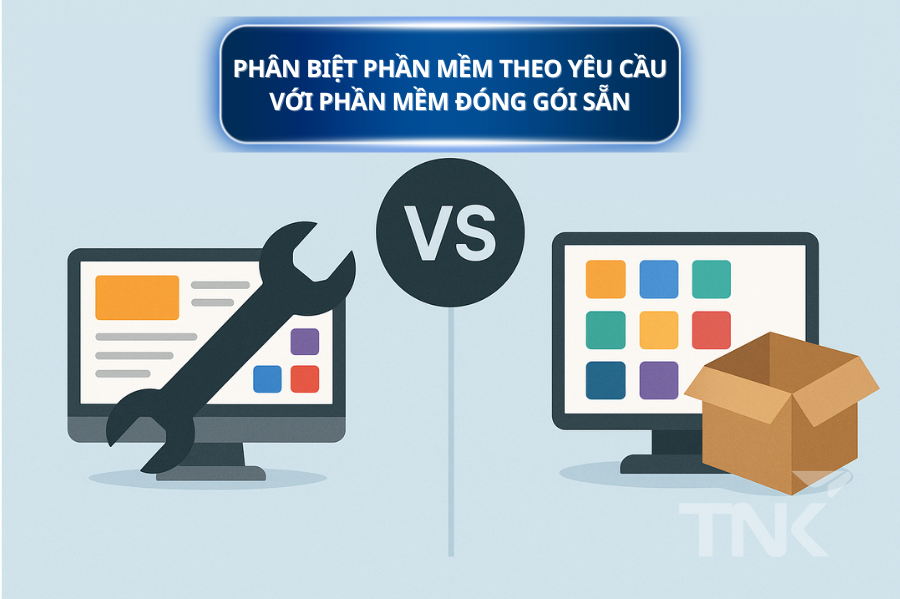 Phân biệt phần mềm theo yêu cầu với phần mềm đóng gói sẵn