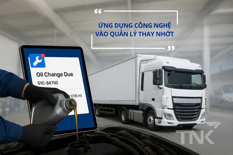 Ứng dụng công nghệ vào quản lý thay nhớt